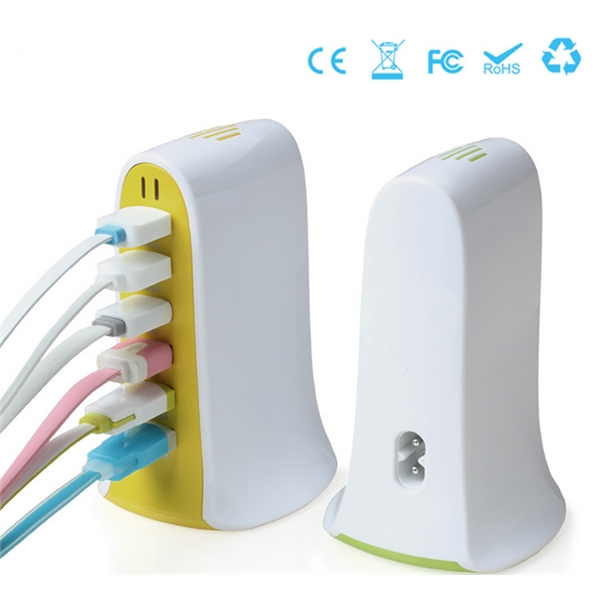 Desktop 6 Ports USB Tower Charger Adapter - Image 2