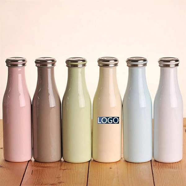 Milk Bottle Shape Insulated Water Bottle - Image 2