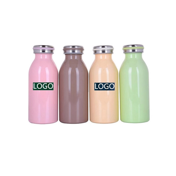 Milk Bottle Shape Insulated Water Bottle - Image 1