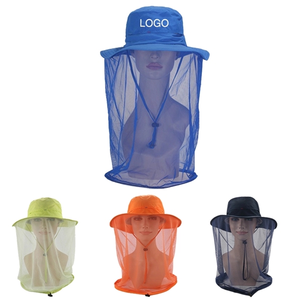 Anti-mosquito Mask Hat with Head Net Mesh Face Protection - Image 1
