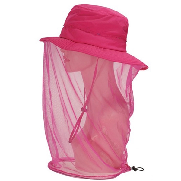 Anti-mosquito Mask Hat with Head Net Mesh Face Protection - Image 2