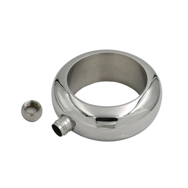 Stainless Steel Bracelet Bangle Hip Flask - Image 5
