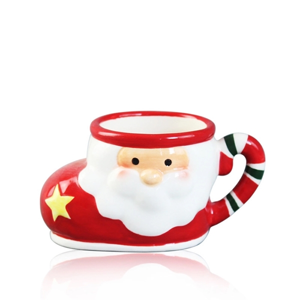 Christmas Gift Santa Claus Sock Cup Mug - Image 1