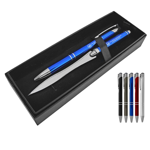 Epic Metal Pen and Letter opener Set in Gift Box