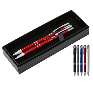 Metal Pen and Mechanical Pencil Matching Set in Gift Box