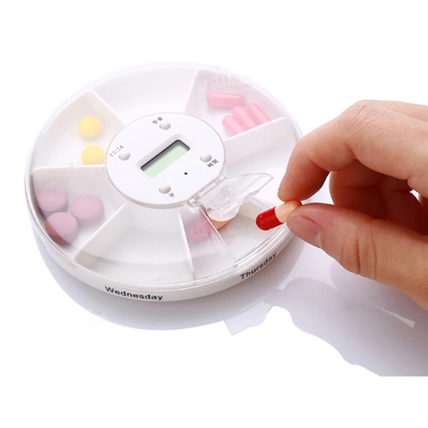 Circular Electronic Timing Pill Case - Image 3