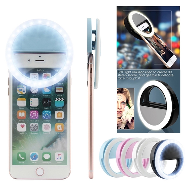 Battery Powered 36 Highlight LED Selfie Ring Fill Light " - Image 3