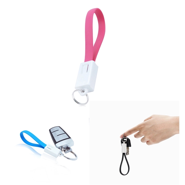 USB Cable With Keychain - Image 2
