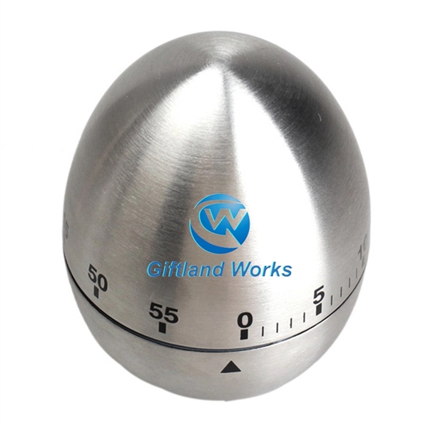 Stainless Steel Mechanical Egg Kitchen Timer - Image 3