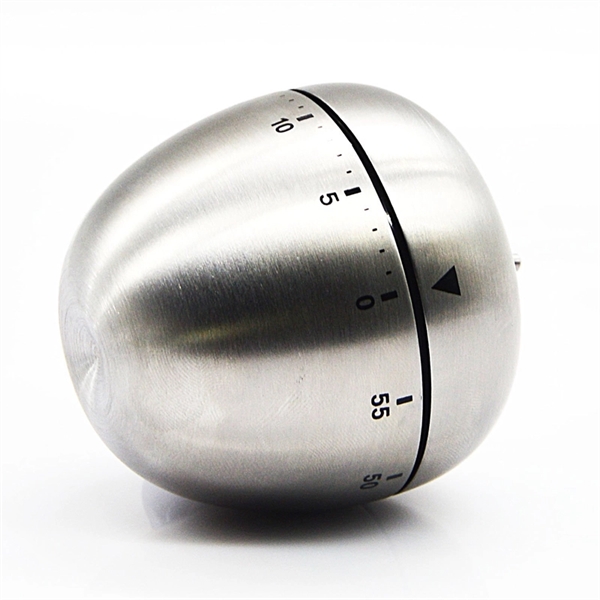 Stainless Steel Mechanical Apple Kitchen Timer - Image 3
