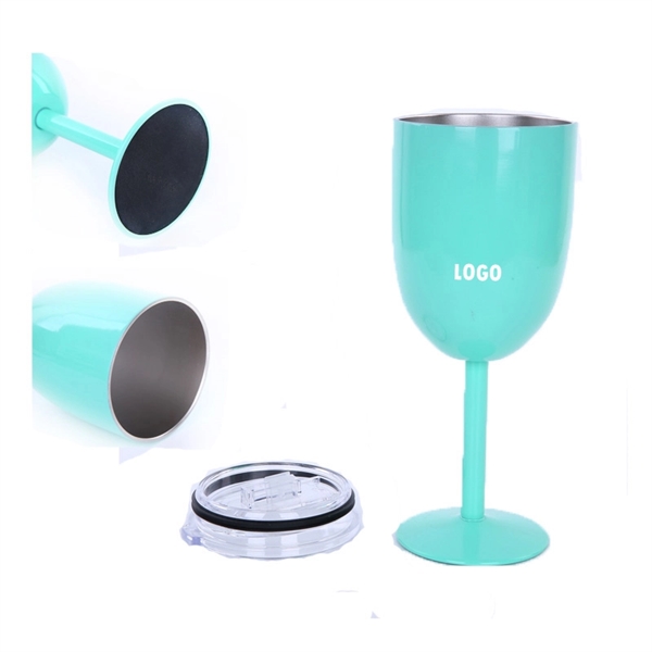 Insulated Stainless Steel Wine Glasses - Image 1