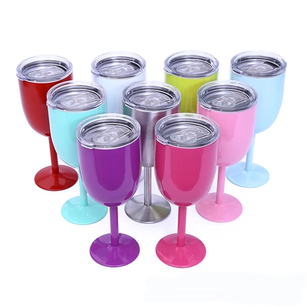 Insulated Stainless Steel Wine Glasses - Image 4