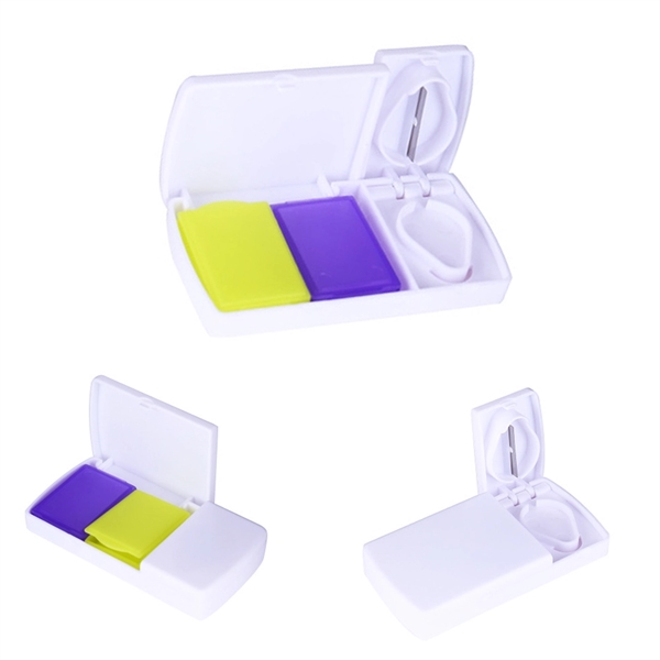 Medicine Pocket Pill Case with Cutter - Image 3