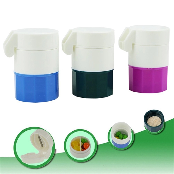 4-Layer Pill Case with Cutter - Image 3
