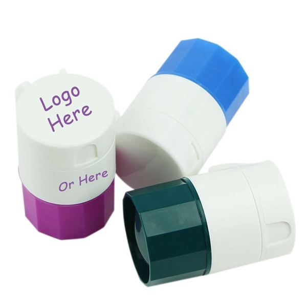 4-Layer Pill Case with Cutter - Image 1