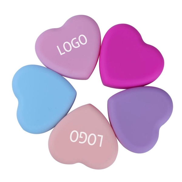 Beauty Soft Heart-shaped Silicone Cosmetic Brush Clearnerl - Image 1