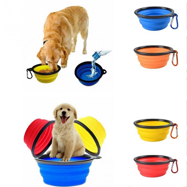 Silicone Folding Pet Bowl - Image 1