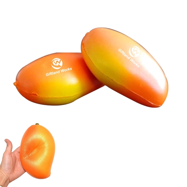 Squishy Gold Mango Slow Rising Fruit Stress Releaver - Image 2