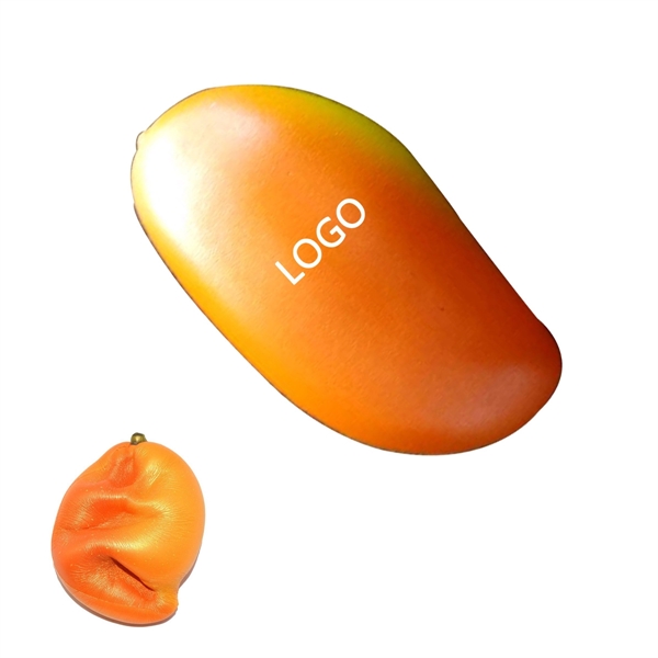 Squishy Gold Mango Slow Rising Fruit Stress Releaver - Image 1
