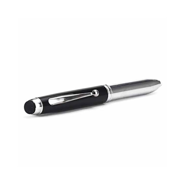 Three In One Stylus Metal Pen With Flashlight - Image 2