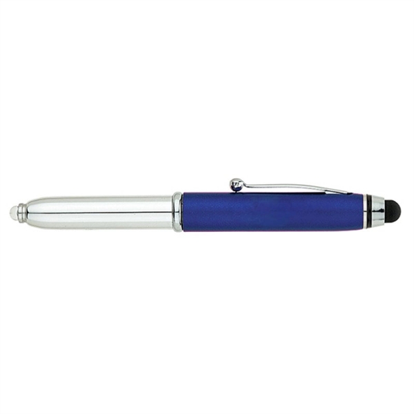 Three In One Stylus Metal Pen With Flashlight - Image 6