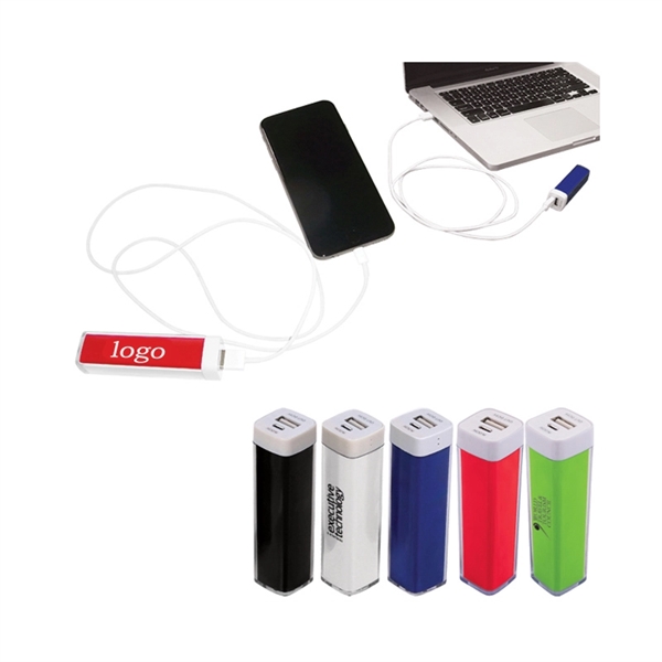 Lipstick Shape Power Charger With Volume 2200 mAh - Image 4