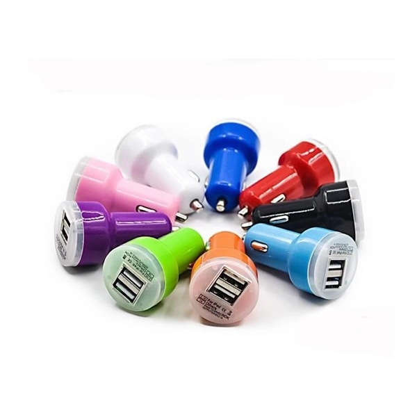 Car Auto Charger With Two USB Sockets - Image 2