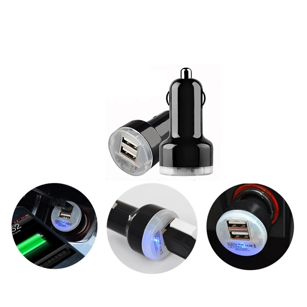 Car Auto Charger With Two USB Sockets - Image 3
