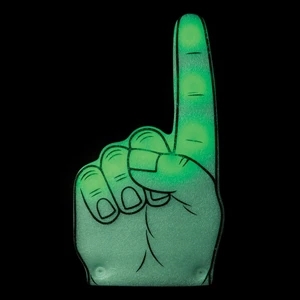 Green LED Foam Finger