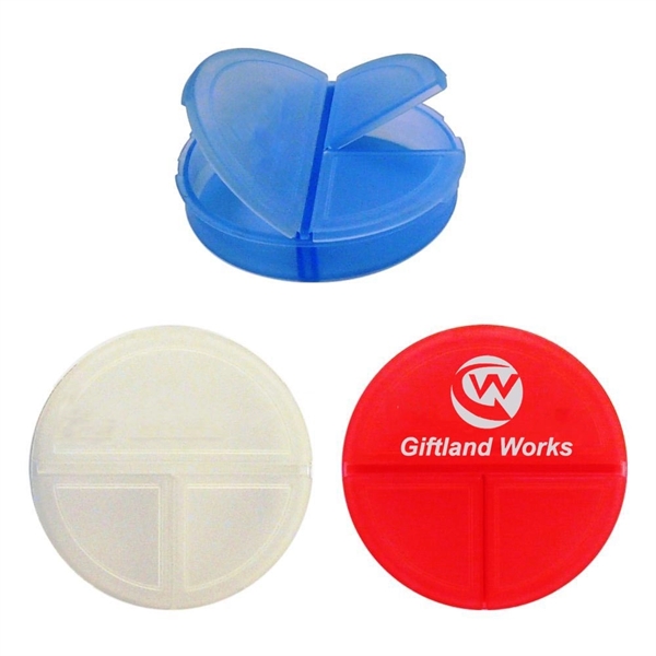 Three Compartments Plastic Pill Box - Image 1