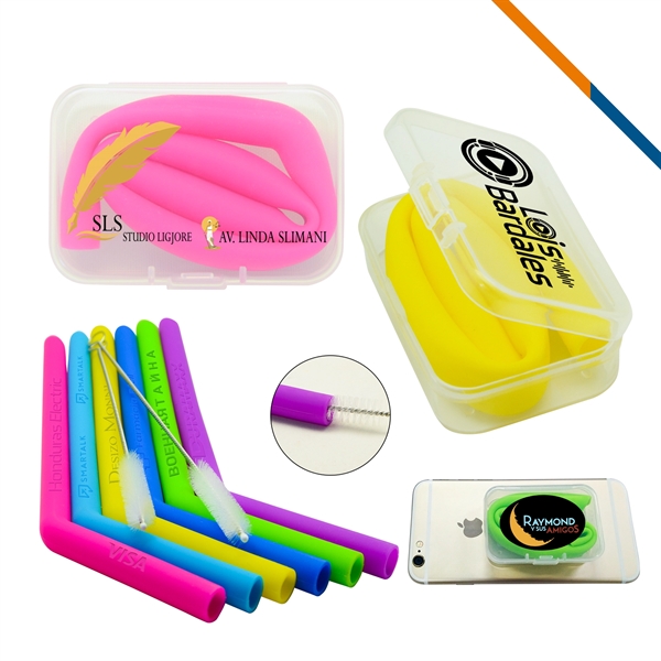 EcoSaver Silicone Straws - Image 1