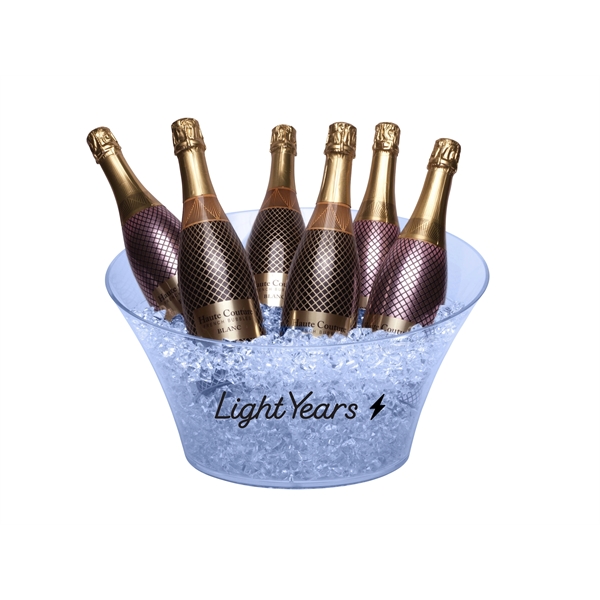 Big Circle (4-6 Bottle) Acrylic Champagne Wine Ice Bucket - Image 1