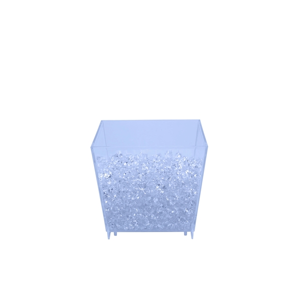 Square (2-4 Bottle) Acrylic Champagne Wine Ice Bucket - Image 3