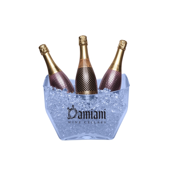 Triple (2-4 Bottle) Acrylic Champagne Wine Ice Bucket - Image 1