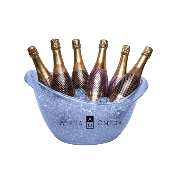 Big Tub (4-6 Bottle) Acrylic Champagne Wine Ice Bucket - Image 1
