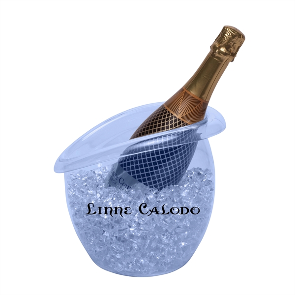 Bubble (1 Bottle) Acrylic Champagne Wine Ice Bucket - Image 1