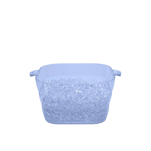 Square Party Tub (4-6 Bottle) Acrylic Champagne Ice Bucket - Image 3