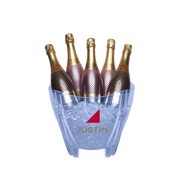 Crown (2-4 Bottle) Acrylic Champagne Wine Ice Bucket - Image 1