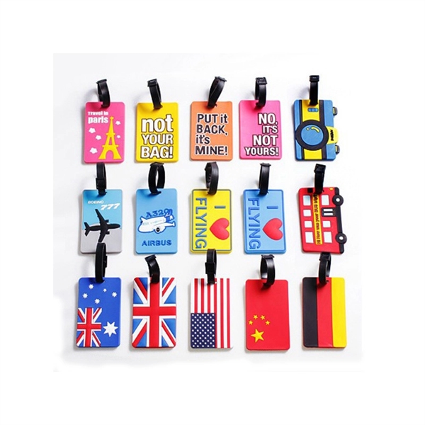 Custom 2D Design PVC Luggage Tag - Image 2