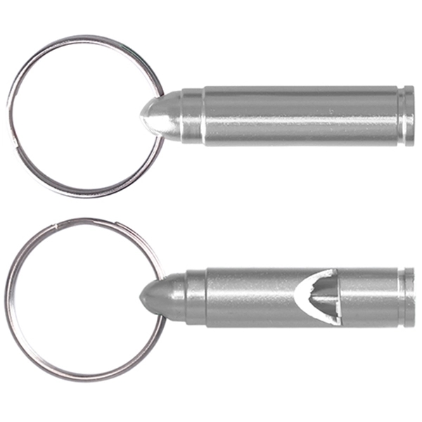 Bullet Shaped Whistle with Key Ring - Image 7