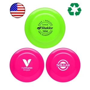 USA Made,  Neon Colored "9" Flying Disc