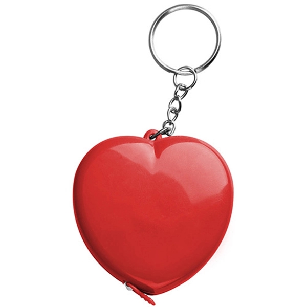 Heart Shaped Tape Measure w/ Key Chain - Image 3