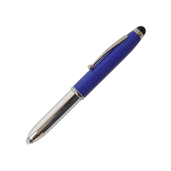 Metal Stylus Pen With LED Light Three In One Design - Image 2