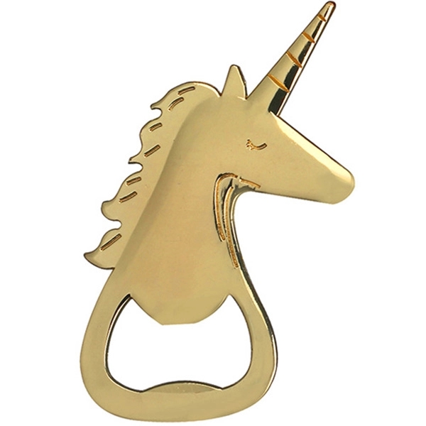 Unicorn Shaped Bottle Opener w/ Key Ring - Image 2