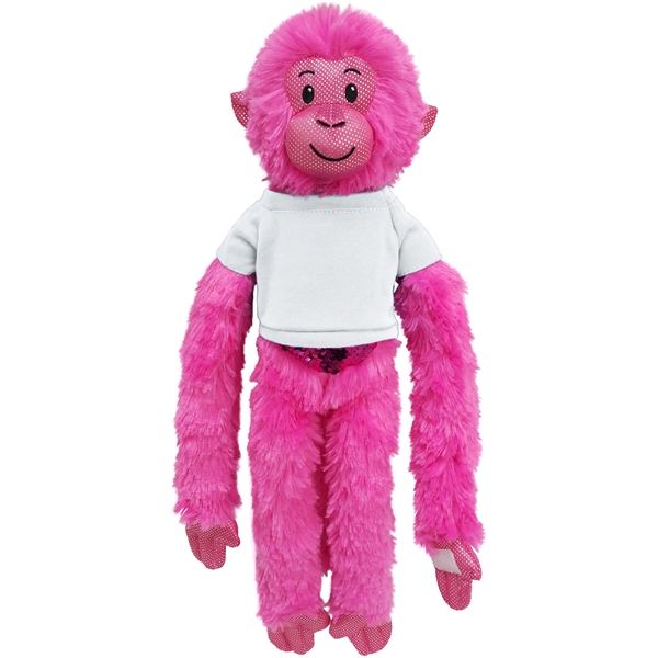 21" Hot Pink Spider Monkey with Sequins - Image 9