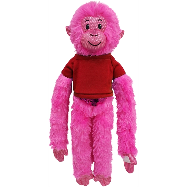 21" Hot Pink Spider Monkey with Sequins - Image 10