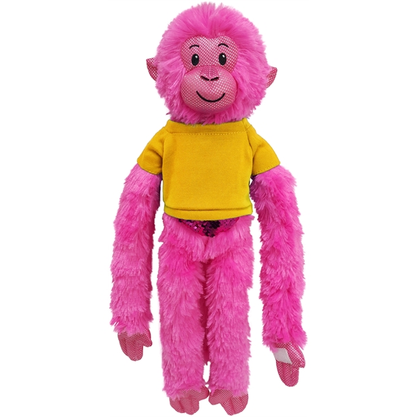 21" Hot Pink Spider Monkey with Sequins - Image 11