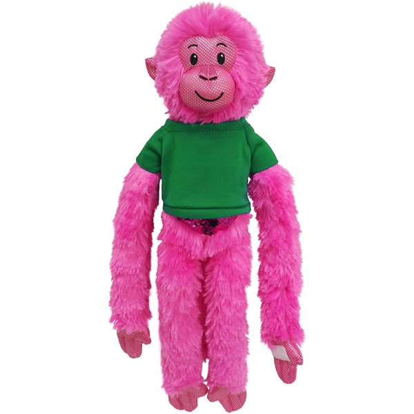 21" Hot Pink Spider Monkey with Sequins - Image 12