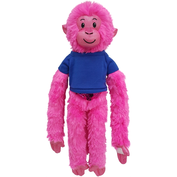 21" Hot Pink Spider Monkey with Sequins - Image 13