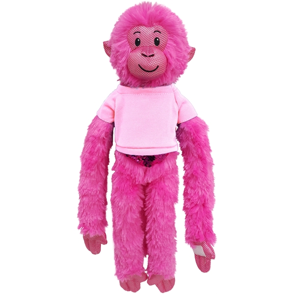 21" Hot Pink Spider Monkey with Sequins - Image 16